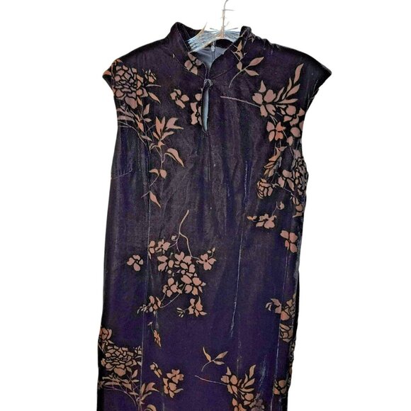 Jessica Howard Petite 14 Black Floral Keyhole Midi Dress | Cocktail Party - Picture 5 of 9